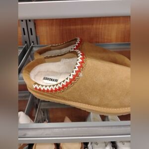 Pushionaire Tan Suede Slippers